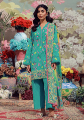 Lawn - Sahar - Mirha 26 - SS1-26-14 - Teal Meadow