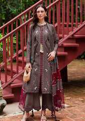 Winter - Marjjan - Bella 25 - Embroidered Karandi - MWK#41 B - GREY