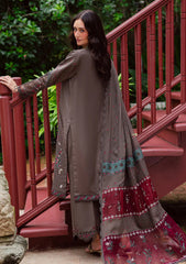 Winter - Marjjan - Bella 25 - Embroidered Karandi - MWK#41 B - GREY