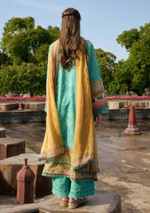 Lawn - Kahf Premium - Aangan Chiffon Prints 26 - KPS#07A - NAZISH