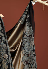 Pashmina Zari Jamawar Shawl D - 64 - Black