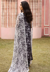 Lawn - Cross Stitch - Unstitched Premium 25 - SOMBER ESCAPE