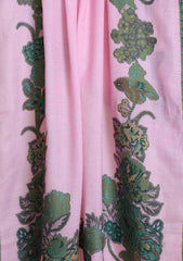 Pashmina Jamawar Scarf D#107 - Pink
