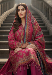 Winter - Riwaj - Printed Marina - 3 Pcs - Wool Shawl 25 - D#50