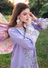Lawn - Mushq - Hemline Secret Garden 26 - Beyond The Garden Gate - MHS#207 - Hidden Dahlia