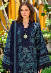 Lawn - Marjjan - Seraya - Embroidered 25 - MBL#23-A - NAVY BLUE