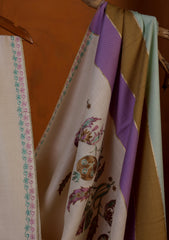 Pashmina Ari Work Shawl D#05 - Off White 1