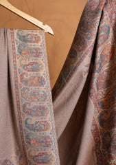 Pashmina Zari Jamawar Shawl D#120 - Brown