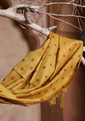 Pashmina Kashmiri Jaaldar Scarf D#33 - Mustard