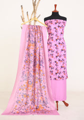 Winter - Rubaaiyat - D Prints - Marina 26 - Wool Shawl - RPM#06 - Lilac