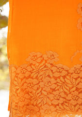 Pashmina Net Patch Work Scarf D - 03 - Orange