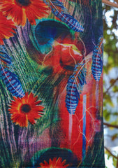 Digital Printed Wool Shawl D - 02 - Multi