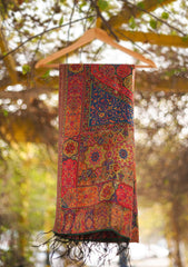 Silk Jamawar Work Shawl D - 04 - Multi