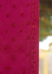 Wool Needle Work Shawl D - 70R - SH PINK