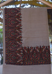 Pashmina Emboridered Shawl D - 23 - Skin