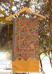 Pure Pashmina Kaani Shawl D - 01 - L Golden