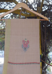 Wool Needle Work Shawl D - 33 - Skin