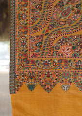 Pure Pashmina Kaani Shawl D - 01 - L Golden