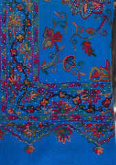 Pashmina Ari Work Shawl D - 108 - D Ferozi