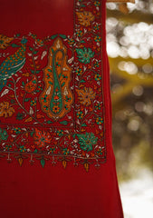 Pashmina Emboridered Shawl D - 74 - Maroon