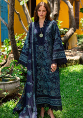 Lawn - Marjjan - Seraya - Embroidered 25 - MBL#23-A - NAVY BLUE