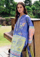 Lawn - Roheenaz - Garden Veil - Printed 25 - RGV#08-A - Inky Bloom