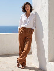 Pret - Moven - Cotton Linen Trouser - Brown