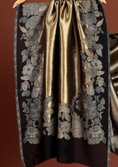 Pashmina Zari Jamawar Shawl D - 67 - Black