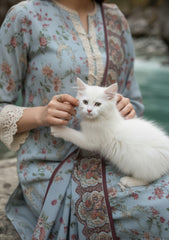 Winter - Riwaj - Printed Marina - 3 Pcs - Wool Shawl 25 - D#14