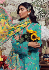 Lawn - Sahar - Mirha 26 - SS1-26-14 - Teal Meadow