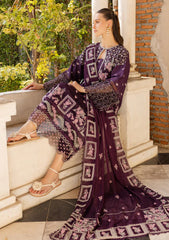 Lawn - Marjjan - Ruhi - Unstitched 25 - MLL-06 A (PURLPLE)