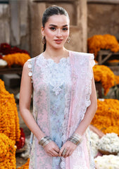 Lawn - Cross Stitch - Eid Edit 26 - LWN#118 - ROSE VEIL