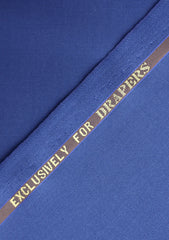 Drapers Vitale Rainbow Wool Fabric - Ink Blue