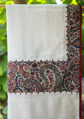 Pashmina Patch Work Shawl D - 17 - Fawn