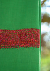 Pashmina Emboridered Shawl D - 114 - Parrot