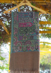 Pure Jamawar Kaani Shawl D - 2258 - Beige
