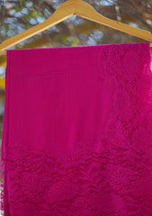 Pashmina Net Patch Work Scarf D - 04B - Pink