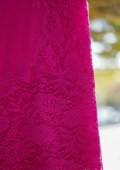 Pashmina Net Patch Work Scarf D - 04B - Pink