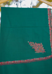 Pashmina Emboridered Shawl D - 01C - B Green