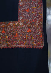 Pashmina Emboridered Shawl D - 139 - Black