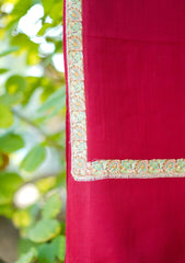 Pashmina Emboridered Shawl D - 08 - Red