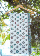 Pure Pashmina Kaani Jamawar Shawl D - 75 - Off White