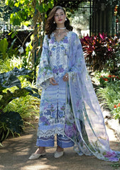 Lawn - Elaf Premium - Signature Embroidered Prints 26 - ESA#06A - MOONLIT PETALS