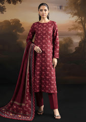 Winter - Riwaj - Velvet Suit - Printed Edit - D#39 - Magenta