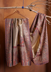 Pashmina Zari Jamawar Shawl D#03 - Skin