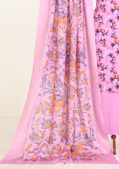 Winter - Rubaaiyat - D Prints - Marina 26 - Wool Shawl - RPM#06 - Lilac