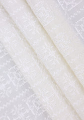 Elite Men China Boski Embroidered 6 Pound Brown Selvage - Off White