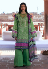Lawn - Kahf Premium - Aangan Chiffon Prints 26 - KPS#08B - RUMI