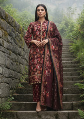 Winter - Riwaj - Printed Marina - 3 Pcs - Wool Shawl 25 - D#85