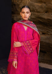 Lawn Collection - Zainab Chottani - Chikankari 24 - ZCC#6B - Laali